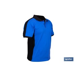 POLO FREYJA ELASTANO 210 G/M2 AZUL-NEGRO TALLA XXXL