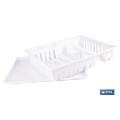 ESCURREPLATOS CON BANDEJA BLANCO 48 X 38.5 x 9.5 CM