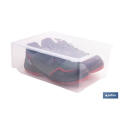 ZAPATERO APILABLE TRANSPARENTE  35.5 X 24.5 X13.5 CM
