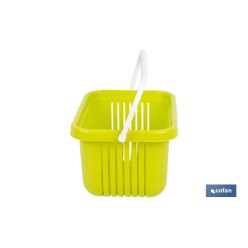 CESTA DE PINZAS VERDE LIMA 27 X 21 X 14 CM