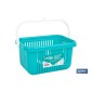 CESTA DE PINZAS AZUL TURQUESA 27 X 21 X 14 CM