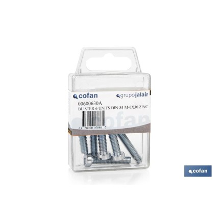 BLÍSTER DE 10 UDS. DIN-84 M-5X20 ZINC VENTA UNITARIA