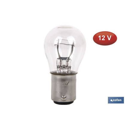 LÁMPARA COFAN 2 POLOS P21/5W (BAY15d) 12V
