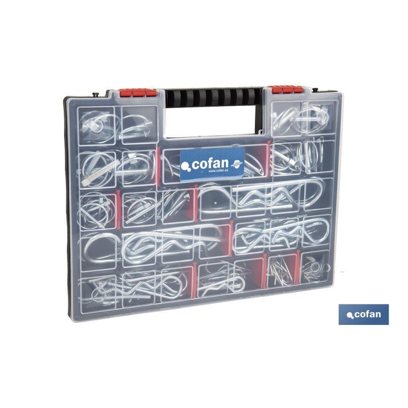 MALETÍN SURTIDO PASADORES R Y ANILLA (120 PCS)