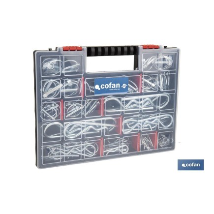 MALETÍN SURTIDO PASADORES R Y ANILLA (120 PCS)