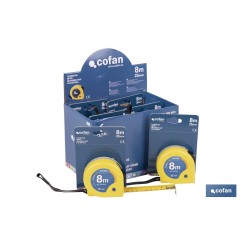 EXPOSITOR DE FLEXÓMETROS 25 MM X 8 M 6 UDS.