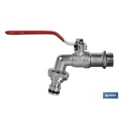 GRIFO CON MANETA PARA MANGUERA 3/4 X 1