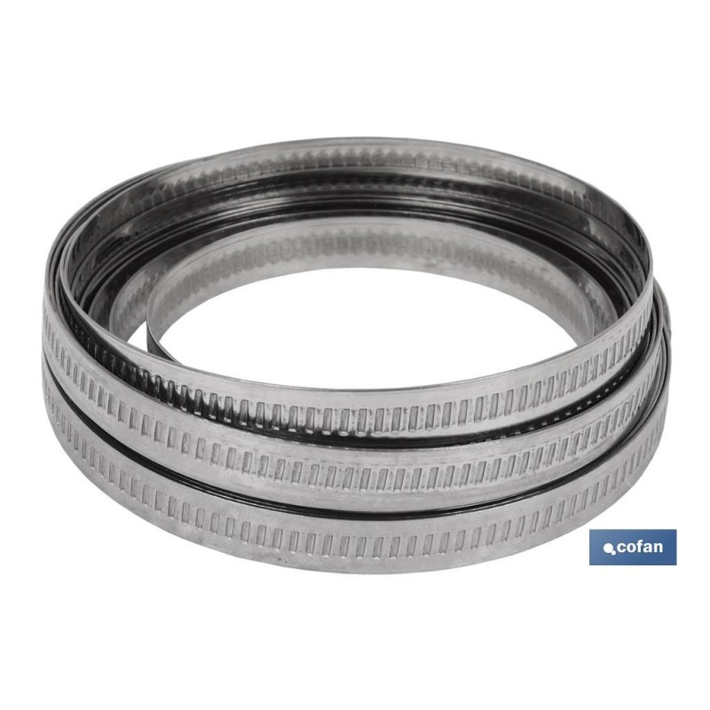 ABRAZADERA CONTINUA INOX PARA CORTAR EN 30 MTS (9 MM)