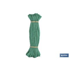 MADEJA CUERDA PLÁSTICO 5MM 10M NEGRO