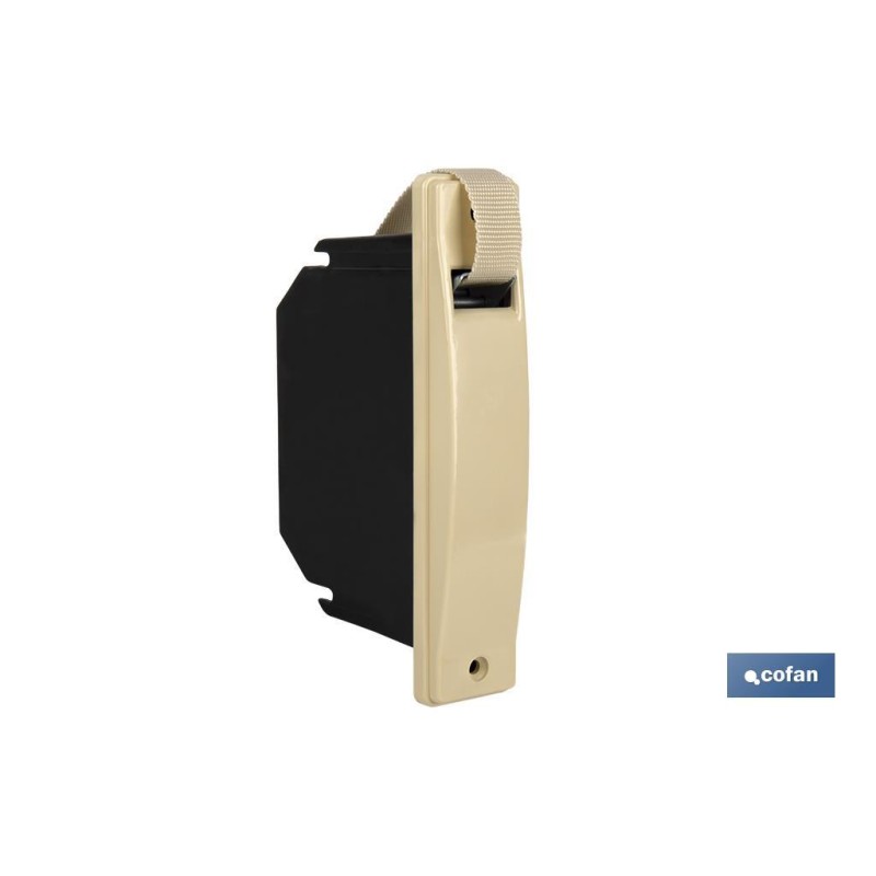 RECOGEDOR CINTA PERSIANA COMPACTO MARFIL 20 MM