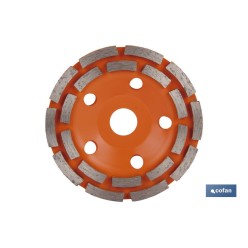 CORONA DOBLE PISTA MAMPOSTERIA 125mm - H22,2