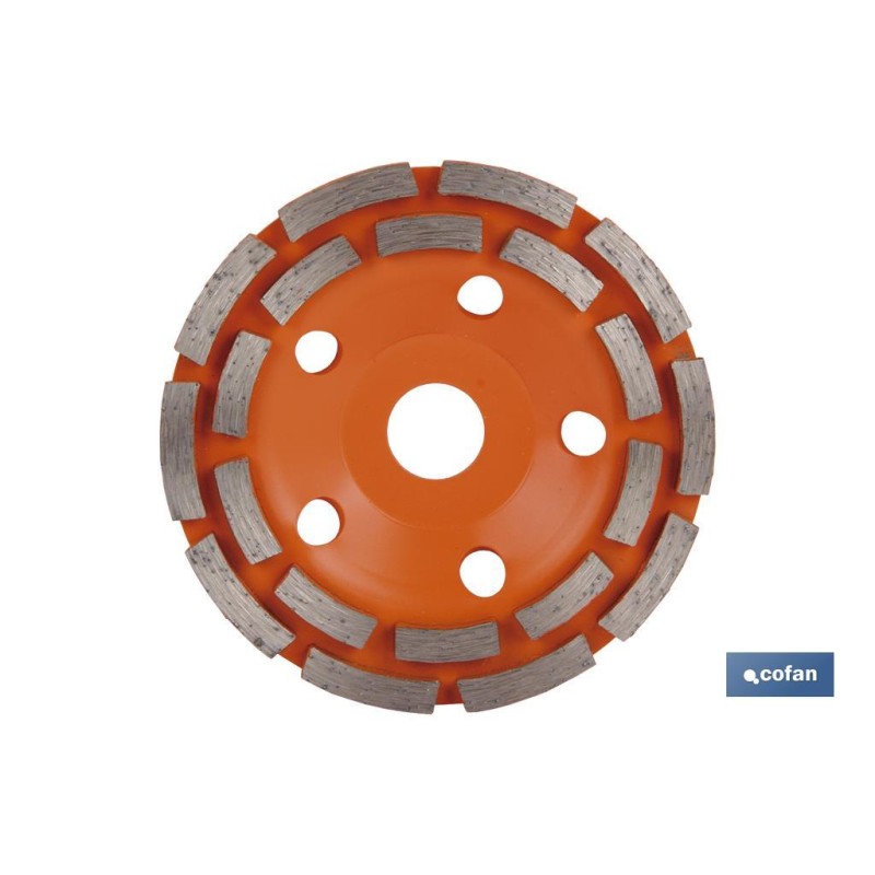 CORONA DOBLE PISTA MAMPOSTERIA 125mm - H22,2