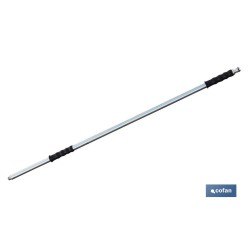 BARRA METAL CEPILLO LAVACOCHES+ENCHUFE RÁPIDO 90cm.