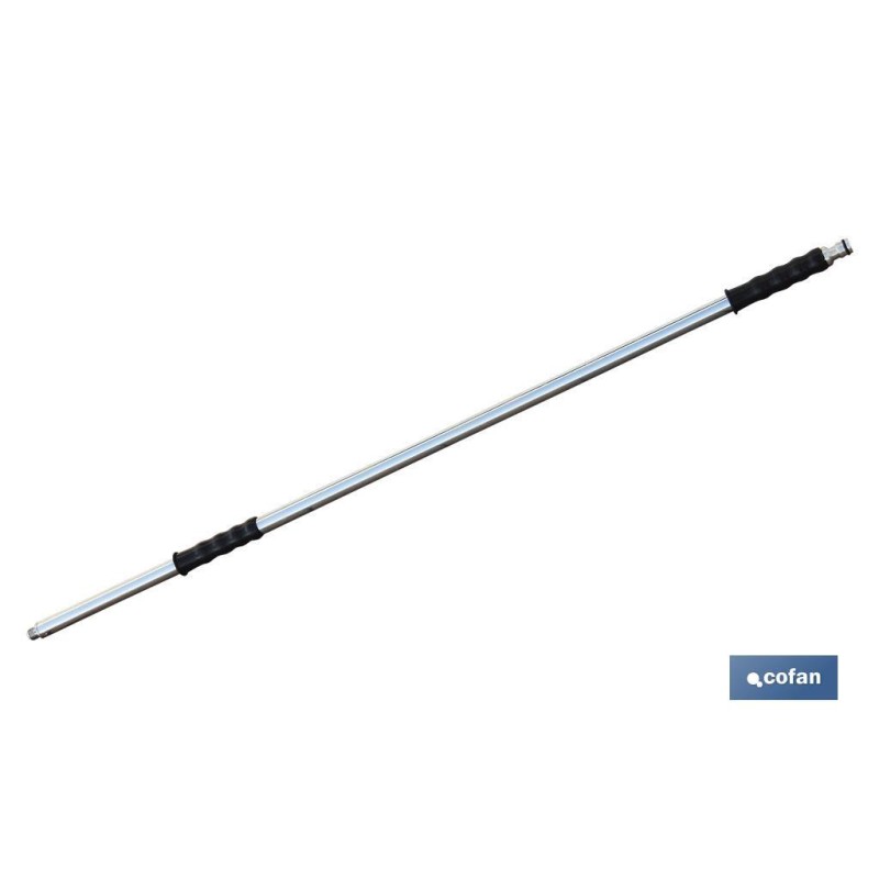BARRA METAL CEPILLO LAVACOCHES+ENCHUFE RÁPIDO 90cm.