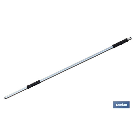BARRA METAL CEPILLO LAVACOCHES+ENCHUFE RÁPIDO 90cm.