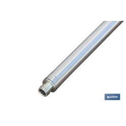 BARRA METAL CEPILLO LAVACOCHES+ENCHUFE RÁPIDO 90cm.