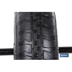 RUEDA CARRETILLA OBRA NEUMATICA C/VARILLAS