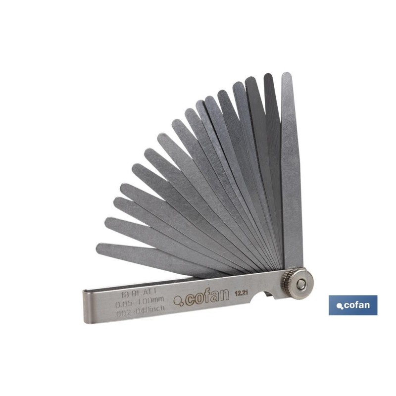 GALGAS DE ESPESORES 18 HOJAS (0.002-0.040)