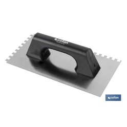 LLANA DENTADA MANGO PLÁSTICO 300x150x0,7 mm