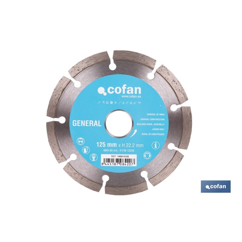 DISCO DIAM. UNIVERSAL BASICO 125 MM.