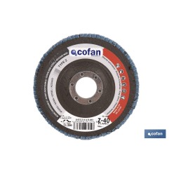 DISCO LAMINADO PROFESIONAL PLANO 125 MM. G-80 ZIRCONIO