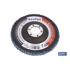 DISCO LAMINADO PROFESIONAL PLANO 125 MM. G-80 ZIRCONIO