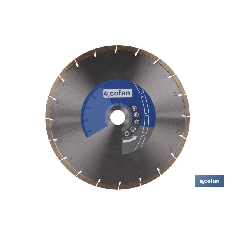 DISCO PORCELANICO MAQUINAS DE MESA 250mm - H25,4