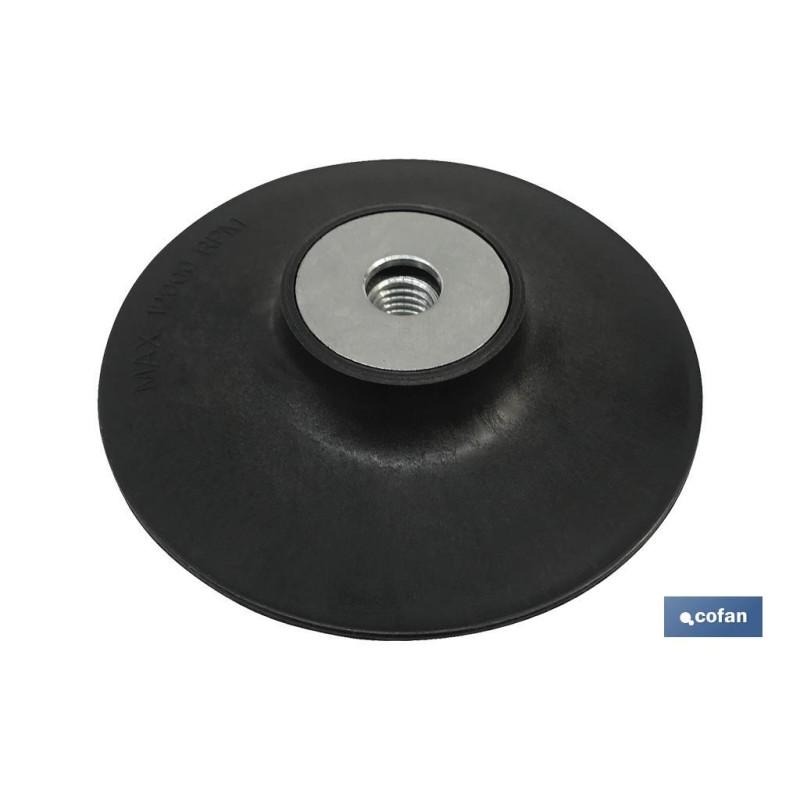 PLATO P/ DISCOS FIBRA Y SEMIFLEXIBLES 180 x M14