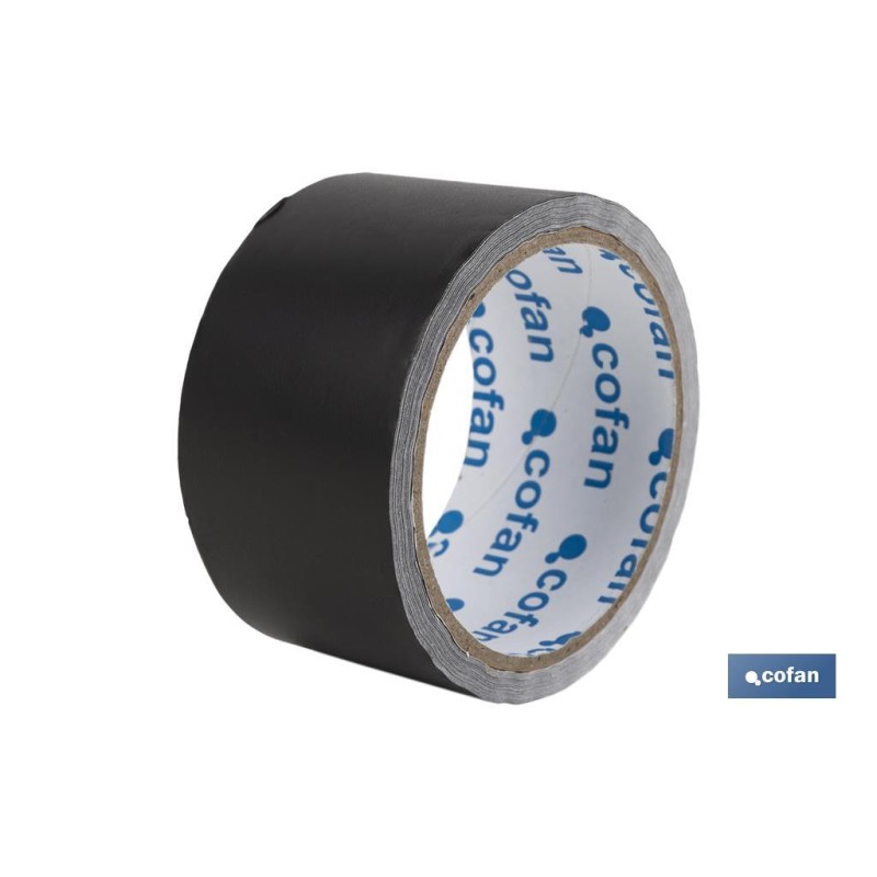 CINTA DE ALUMINIO NEGRA 30 MICRAS 50 MM X 10 M