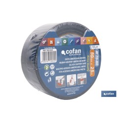 CINTA AMERICANA NEGRA 190 MICRAS 50 MM X 25 M