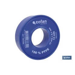 ROLLO 12 MTS CINTA PTFE DE 12mm X 0,10mm
