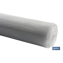 MALLA PLAST. CUADRADA JARDIN 10mm BLANCO 1x25m