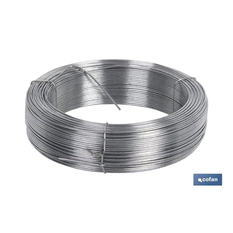 ROLLO ALAMBRE GALVANIZADO 1 Kg  (1,3mm) Nº 8