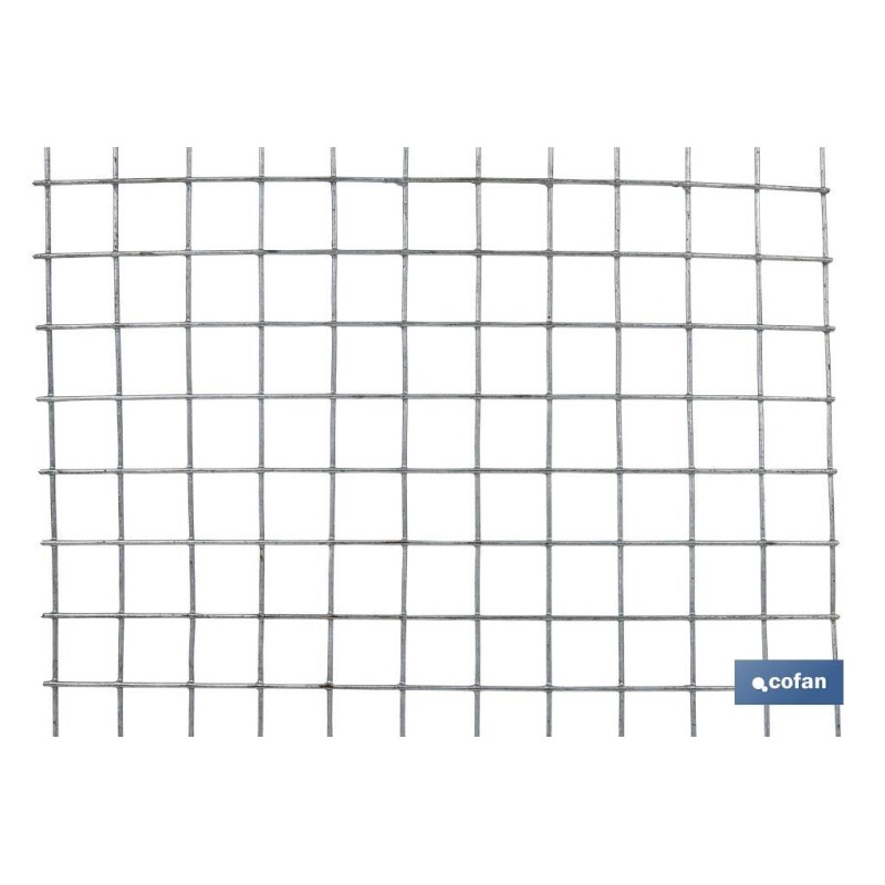 MALLA ELECTROSOLDADA GALV.13X13X0,9mm (0,6x25m)