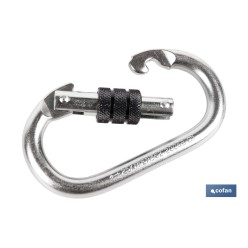 MOSQUETÓN CON ROSCA SEGURIDAD