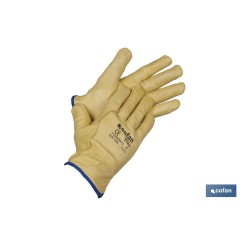 BLISTER GUANTES VACUNO EXTRA C/BORREGUITO T-9