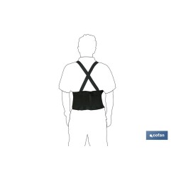 FAJA DE TRABAJO CON TIRANTES TALLA XL