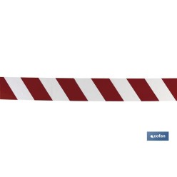 CINTA BALIZAM. ROJA/BLANCA  50MM X 100MTS