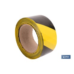 CINTA BALIZAM. AMARILLA/NEGRA 50MM X 100MTS