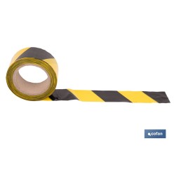 CINTA BALIZAM. AMARILLA/NEGRA 50MM X 100MTS
