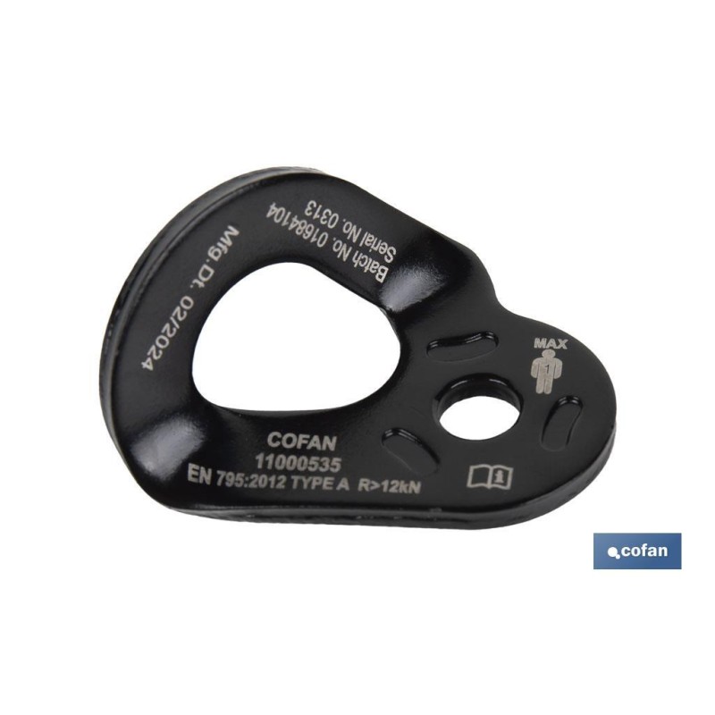 PLACA DE ANCLAJE DE ACERO M10 RUPTURA +23 kN