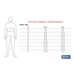 PANTALON TRAB. FLEX. JANO REGULAR FIT MAR/NEGRO T-60