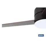 VENTILADOR DE TECHO CON ASPAS EN MADERA Y LUZ LED 132 CM 55 W