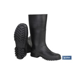 BOTA ALTA DE AGUA PVC NEGRA TALLA 39