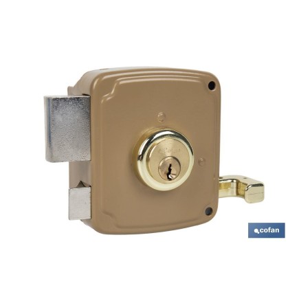 CERRADURA SOBREPONER C/CERRADERO 120mm DERECHA