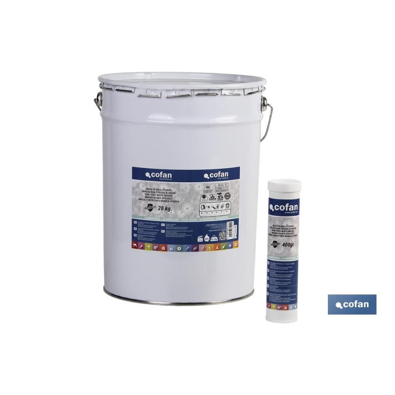 CARTUCHO GRASA BLANCA ATOXICA ALIMENTARIA 400 grs