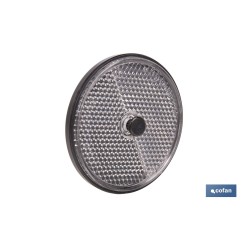 CATADIÓPTRICO REDONDO BLANCO Ø 60 MM CON TORNILLO