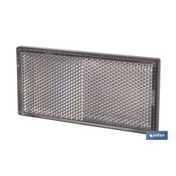 CATADIÓPTRICO RECTANGULAR BLANCO 106 X 50 MM ADHESIVO