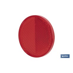 CATADIÓPTRICO REDONDO ROJO Ø 60 MM ADHESIVO