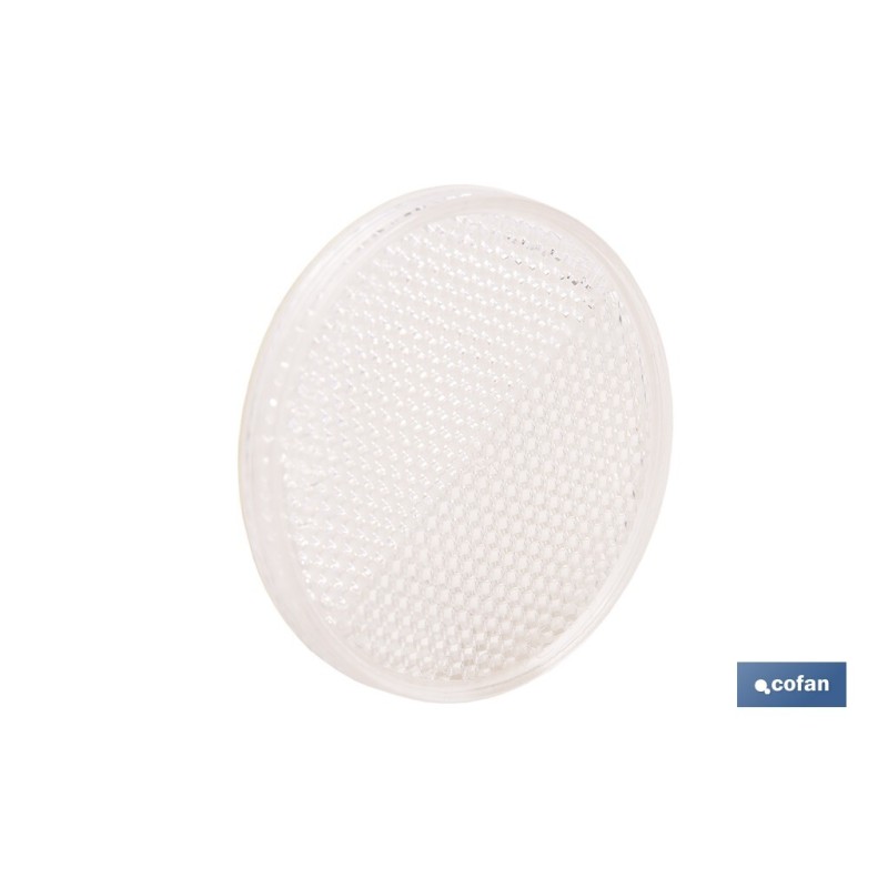 CATADIÓPTRICO REDONDO BLANCO Ø 60 MM ADHESIVO